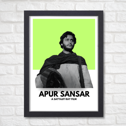 SATYAJIT RAY MOVIE POSTER CLASSIC MOVIES POSTER APUR SANSAR MOVIE POSTER, Apur Sansar Poster Frame Satyajit Roy's Movies Artwork Framed Posters Bollywood Classic Movie Canvas Painting Photo frames For Wall Decor Restraunt Cafe Bedroom Living Room Decoration Home Office, Apur Sansar poster, Apur Sansar movie poster, Apur Sansar picture, Apur Sansar movie picture, Apur Sansar movie wall poster, Apur Sansar movie wall frame, Apur Sansar movie wall frame poster, satyajit ray movie poster frames