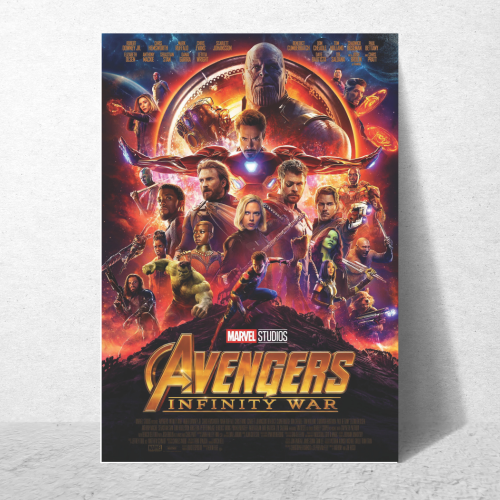 Avengers Endgame Movie Poster Frame Action Sci fi Film Framed Posters Hollywood Movies Art work Canvas Painting Photo Frames For Wall Decor Living Room Bedroom  Study Room Restraunt Cafe Office & Home Decoration Art