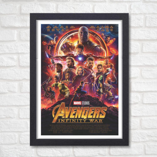 Avengers Endgame Movie Poster Frame Action Sci fi Film Framed Posters Hollywood Movies Art work Canvas Painting Photo Frames For Wall Decor Living Room Bedroom  Study Room Restraunt Cafe Office & Home Decoration Art