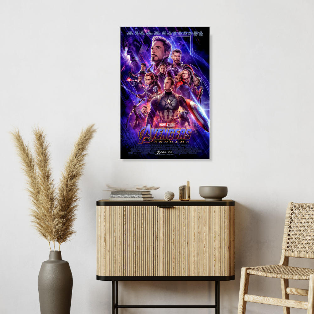 Avengers Endgame Movie Poster Frame Action Sci fi Film Framed Posters Hollywood Movies Art work Canvas Painting Photo Frames For Wall Decor Living Room Bedroom  Study Room Restraunt Cafe Office & Home Decoration