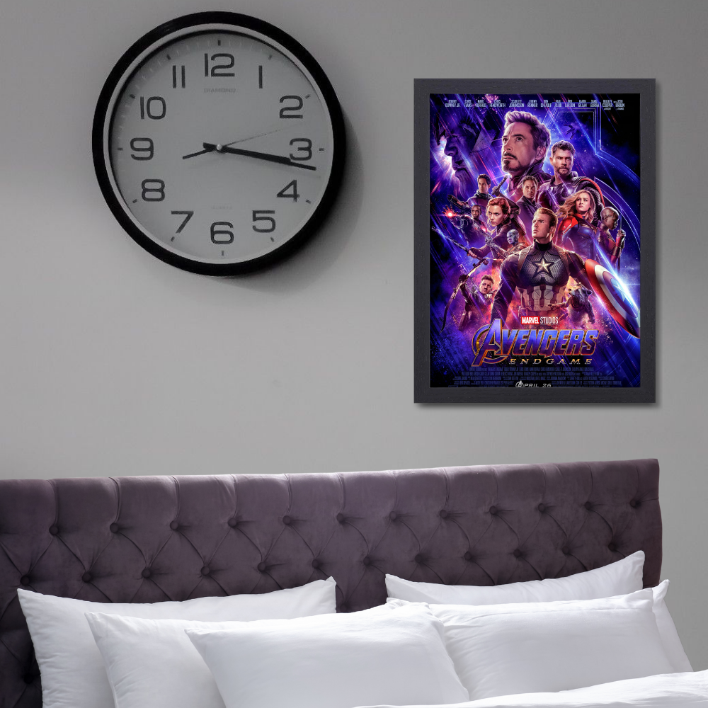Avengers Endgame Movie Poster Frame Action Sci fi Film Framed Posters Hollywood Movies Art work Canvas Painting Photo Frames For Wall Decor Living Room Bedroom  Study Room Restraunt Cafe Office & Home Decoration