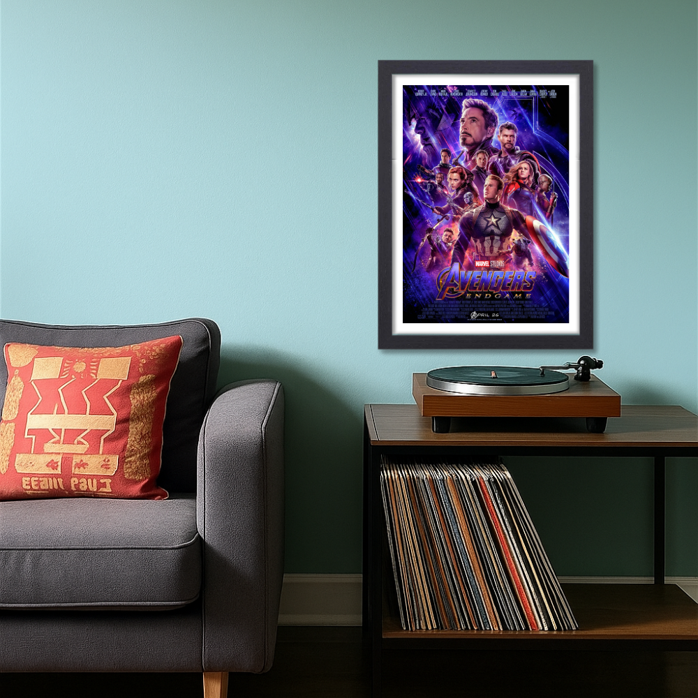 Avengers Endgame Movie Poster Frame Action Sci fi Film Framed Posters Hollywood Movies Art work Canvas Painting Photo Frames For Wall Decor Living Room Bedroom  Study Room Restraunt Cafe Office & Home Decoration