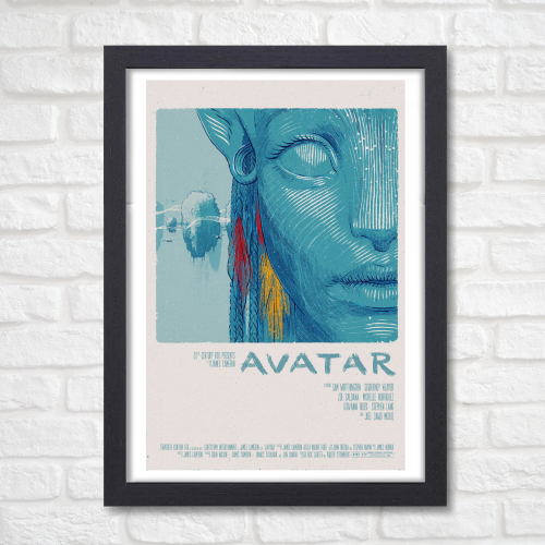 Avatar Movie Poster Frame Aci-fi Epic Film Artwork Canvas Painting Framed Posters The Way of Water Movies Canvas Painting Photo Frames for Wall Decor Living Room Bedroom Study Room Restraunt Cafe Office & Home Decoration