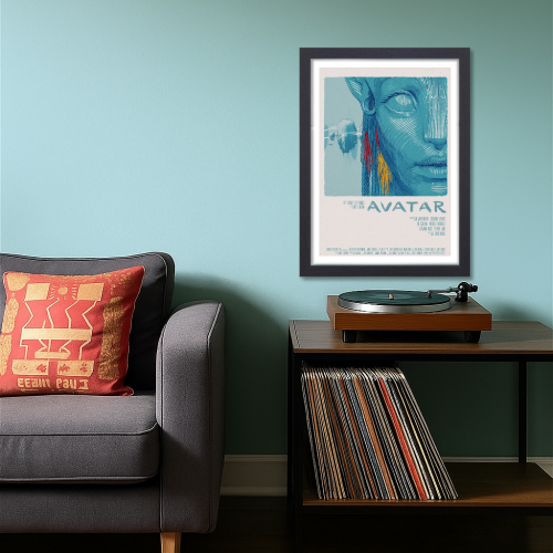 Avatar Movie Poster Frame Aci-fi Epic Film Artwork Canvas Painting Framed Posters The Way of Water Movies Canvas Painting Photo Frames for Wall Decor Living Room Bedroom Study Room Restraunt Cafe Office & Home Decoration