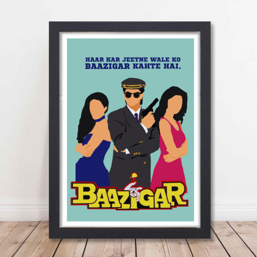 Baazigar Movie Poster Frame Shahrukh Khan Bollywood Movies Framed Posters Movies Dialogues Quotes Artwork Canvas Painting Photo Frames For Wall Decor Restraunt Cafe Bedroom Living Room Decoration Home Office, Baazigar movie poster, Baazigar movie poster hd, Baazigar film poster, Baazigar poster, Baazigar movie poster framed, Baazigar poster framed, baazigar poster frame, baazigar frame, baazigar frame poster design, baazigar frame posters design, baazigar frame poster hd, bollywood movie poster design