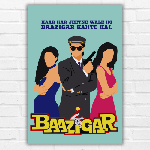 Baazigar Movie Poster Frame Shahrukh Khan Bollywood Movies Framed Posters Movies Dialogues Quotes Artwork Canvas Painting Photo Frames For Wall Decor Restraunt Cafe Bedroom Living Room Decoration Home Office, Baazigar movie poster, Baazigar movie poster hd, Baazigar film poster, Baazigar poster, Baazigar movie poster framed, Baazigar poster framed, baazigar poster frame, baazigar frame, baazigar frame poster design, baazigar frame posters design, baazigar frame poster hd, bollywood movie poster design