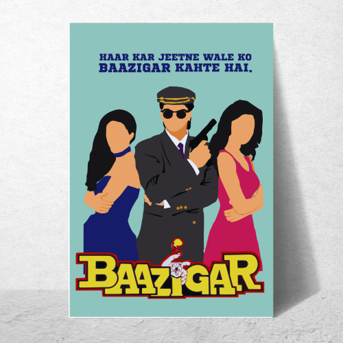 Baazigar Movie Poster Frame Shahrukh Khan Bollywood Movies Framed Posters Movies Dialogues Quotes Artwork Canvas Painting Photo Frames For Wall Decor Restraunt Cafe Bedroom Living Room Decoration Home Office, Baazigar movie poster, Baazigar movie poster hd, Baazigar film poster, Baazigar poster, Baazigar movie poster framed, Baazigar poster framed, baazigar poster frame, baazigar frame, baazigar frame poster design, baazigar frame posters design, baazigar frame poster hd, bollywood movie poster design