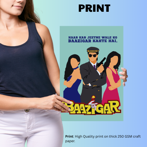 Baazigar Movie Poster Frame Shahrukh Khan Bollywood Movies Framed Posters Movies Dialogues Quotes Artwork Canvas Painting Photo Frames For Wall Decor Restraunt Cafe Bedroom Living Room Decoration Home Office, Baazigar movie poster, Baazigar movie poster hd, Baazigar film poster, Baazigar poster, Baazigar movie poster framed, Baazigar poster framed, baazigar poster frame, baazigar frame, baazigar frame poster design, baazigar frame posters design, baazigar frame poster hd, bollywood movie poster design