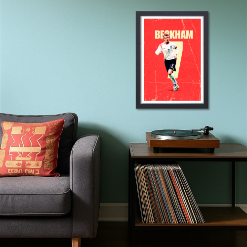 david beckham painting, david beckham photo, david beckham drawing, david beckham art, david beckham painting with soccer ball, David Beckham Poster Frame English former footballer Framed Posters Sports Game Players Artwork Canvas Painting with Photo Frames for Wall Decor Livingroom Boys room Hostel Cafe Bedroom Dining hall Home & Office Decoration, david beckham poster, david beckham poster 90s, david beckham poster 2000s, david beckham poster real madrid, david beckham signed poster, david beckham frame, 