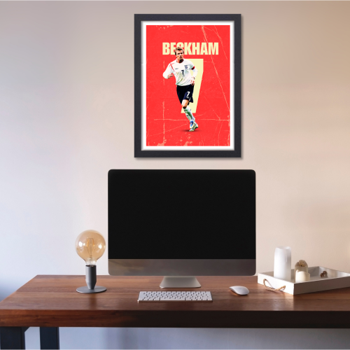 david beckham painting, david beckham photo, david beckham drawing, david beckham art, david beckham painting with soccer ball, David Beckham Poster Frame English former footballer Framed Posters Sports Game Players Artwork Canvas Painting with Photo Frames for Wall Decor Livingroom Boys room Hostel Cafe Bedroom Dining hall Home & Office Decoration, david beckham poster, david beckham poster 90s, david beckham poster 2000s, david beckham poster real madrid, david beckham signed poster, david beckham frame, 