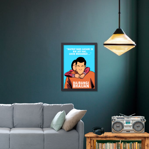 Bajrangi Bhaijaan Movie Poster Frame Actor Salman Khan Artwork Framed Posters Bollywood Movies Quote Canvas Paintings Photo Frames For Wall Decor Bedroom Living Room Decoration Home Office Restraunt Cafe, Bajrangi Bhaijaan poster, Bajrangi Bhaijaan poster hd, Bajrangi Bhaijaan movie poster, Bajrangi Bhaijaan 2 poster, Bajrangi Bhaijaan first poster, Bajrangi Bhaijaan minimalist poster, Bajrangi Bhaijaan official poster, Salman Khan Bajrangi Bhaijaan poster, Bajrangi Bhaijaan movie poster
