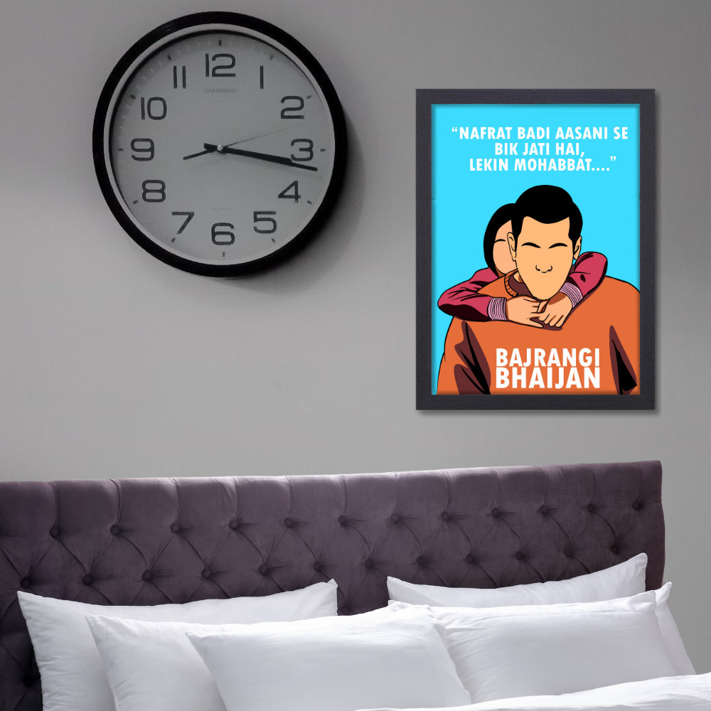 Bajrangi Bhaijaan Movie Poster Frame Actor Salman Khan Artwork Framed Posters Bollywood Movies Quote Canvas Paintings Photo Frames For Wall Decor Bedroom Living Room Decoration Home Office Restraunt Cafe, Bajrangi Bhaijaan poster, Bajrangi Bhaijaan poster hd, Bajrangi Bhaijaan movie poster, Bajrangi Bhaijaan 2 poster, Bajrangi Bhaijaan first poster, Bajrangi Bhaijaan minimalist poster, Bajrangi Bhaijaan official poster, Salman Khan Bajrangi Bhaijaan poster, Bajrangi Bhaijaan movie poster