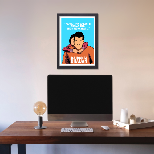 Bajrangi Bhaijaan Movie Poster Frame Actor Salman Khan Artwork Framed Posters Bollywood Movies Quote Canvas Paintings Photo Frames For Wall Decor Bedroom Living Room Decoration Home Office Restraunt Cafe, Bajrangi Bhaijaan poster, Bajrangi Bhaijaan poster hd, Bajrangi Bhaijaan movie poster, Bajrangi Bhaijaan 2 poster, Bajrangi Bhaijaan first poster, Bajrangi Bhaijaan minimalist poster, Bajrangi Bhaijaan official poster, Salman Khan Bajrangi Bhaijaan poster, Bajrangi Bhaijaan movie poster