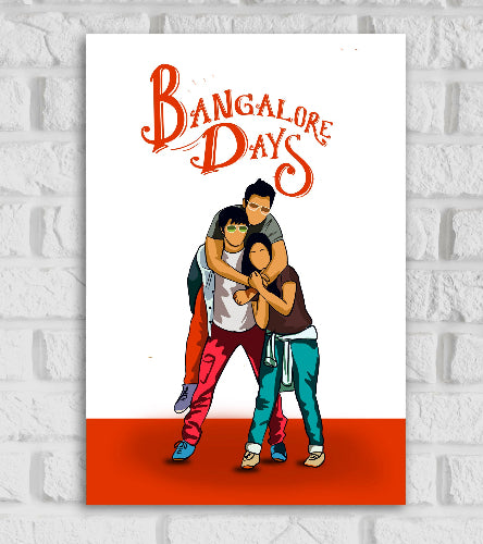 Banglore days Movie Poster Frame Bollywood Movies Artwork Framed Posters Funny Art Canvas Paintings Photo Frames for Wall Decor Bedroom Living Room Dining Hall Restraunt Cafe & Office Wall Decoration, Banglore days poster, Banglore days poster hd, bangalore days movie poster hd, bangalore days poster, bangalore days poster hd, mollywood posters, bollywood movies poster, bollywood movies poster