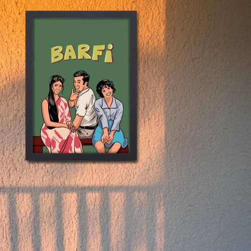 Barfi Movie Poster Frame Ranbir Kapoor Artwork Framed Posters Bollywood Movies Canvas Painting Photo Frames For Wall Decor Restraunt Cafe Bedroom Living Room Decoration Home Office, Barfi movie poster, Barfi movie poster hd, Barfi movie photos, Barfi movie pictures, Barfi poster, Barfi poster hd, Barfi poster design, Barfi movie wall poster, Barfi movie wall poster design, Barfi movie wall frames, Barfi movie wall rame design, Barfi movie wall frame poster, bollywood movies poster, bollywood movies poster 