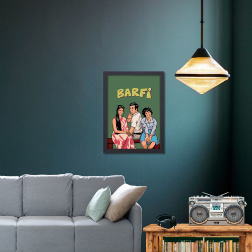 Barfi Movie Poster Frame Ranbir Kapoor Artwork Framed Posters Bollywood Movies Canvas Painting Photo Frames For Wall Decor Restraunt Cafe Bedroom Living Room Decoration Home Office, Barfi movie poster, Barfi movie poster hd, Barfi movie photos, Barfi movie pictures, Barfi poster, Barfi poster hd, Barfi poster design, Barfi movie wall poster, Barfi movie wall poster design, Barfi movie wall frames, Barfi movie wall rame design, Barfi movie wall frame poster, bollywood movies poster, bollywood movies poster 