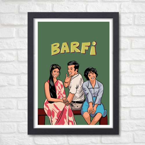 Barfi Movie Poster Frame Ranbir Kapoor Artwork Framed Posters Bollywood Movies Canvas Painting Photo Frames For Wall Decor Restraunt Cafe Bedroom Living Room Decoration Home Office, Barfi movie poster, Barfi movie poster hd, Barfi movie photos, Barfi movie pictures, Barfi poster, Barfi poster hd, Barfi poster design, Barfi movie wall poster, Barfi movie wall poster design, Barfi movie wall frames, Barfi movie wall rame design, Barfi movie wall frame poster, bollywood movies poster, bollywood movies poster 