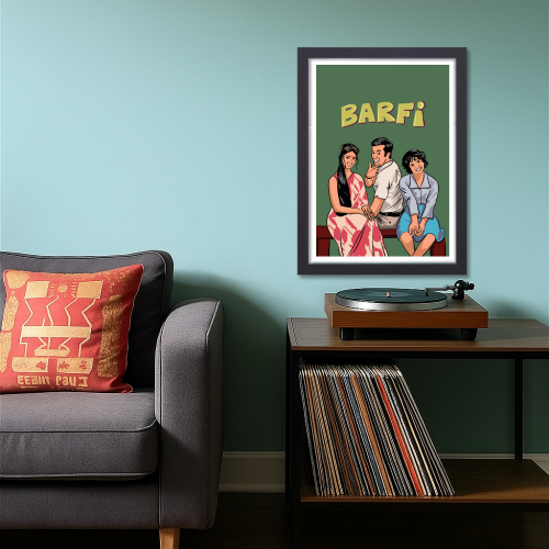 Barfi Movie Poster Frame Ranbir Kapoor Artwork Framed Posters Bollywood Movies Canvas Painting Photo Frames For Wall Decor Restraunt Cafe Bedroom Living Room Decoration Home Office, Barfi movie poster, Barfi movie poster hd, Barfi movie photos, Barfi movie pictures, Barfi poster, Barfi poster hd, Barfi poster design, Barfi movie wall poster, Barfi movie wall poster design, Barfi movie wall frames, Barfi movie wall rame design, Barfi movie wall frame poster, bollywood movies poster, bollywood movies poster 