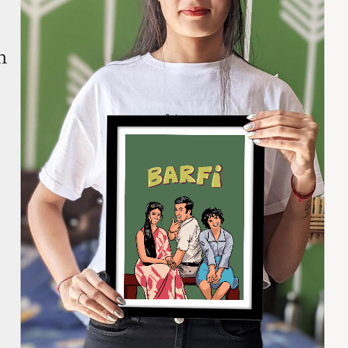 Barfi Movie Poster Frame Ranbir Kapoor Artwork Framed Posters Bollywood Movies Canvas Painting Photo Frames For Wall Decor Restraunt Cafe Bedroom Living Room Decoration Home Office, Barfi movie poster, Barfi movie poster hd, Barfi movie photos, Barfi movie pictures, Barfi poster, Barfi poster hd, Barfi poster design, Barfi movie wall poster, Barfi movie wall poster design, Barfi movie wall frames, Barfi movie wall rame design, Barfi movie wall frame poster, bollywood movies poster, bollywood movies poster 