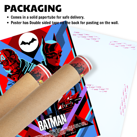 The Batman Movie Poster Frame Action Crime Film Artwork Framed Posters Hollywood Movies Canvas Painting Photo Frames for Wall Decor Art Living Room Bedroom  Study Room Restraunt Cafe Office & Home Decoration