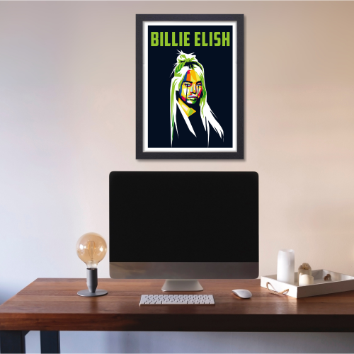 Billie Elish Poster Frame American Singer Framed Poster Music Songwriter Art work Canvas Painting Photo Frames for wall Decor Cafe Restraunt Girls Bedroom Living room Home & Office Decoration, Billie Eilish poster, Billie Eilish poster pinterest, Billie Eilish poster black and white, Billie Eilish posters for sale, Billie Eilish frame, Billie Eilish framed poster, Billie Eilish framed picture, Billie Eilish framed vinyl, Billie Eilish framed prints, Billie Eilish framed art, Billie Eilish framed wall art