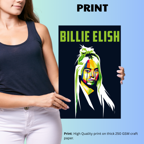 Billie Elish Poster Frame American Singer Framed Poster Music Songwriter Art work Canvas Painting Photo Frames for wall Decor Cafe Restraunt Girls Bedroom Living room Home & Office Decoration, Billie Eilish poster, Billie Eilish poster pinterest, Billie Eilish poster black and white, Billie Eilish posters for sale, Billie Eilish frame, Billie Eilish framed poster, Billie Eilish framed picture, Billie Eilish framed vinyl, Billie Eilish framed prints, Billie Eilish framed art, Billie Eilish framed wall art