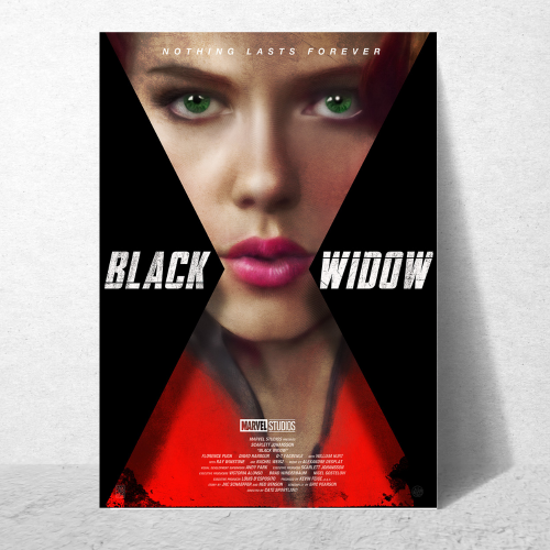 Black Widow Movie Poster Frame Action Sci-fi Film Artwork Framed Posters Hollywood Movies Painting Photo Frames for Wall Decor Home Decoration Restraunt Cafe Living Room Dining Hall Bedroom Gaming rooms