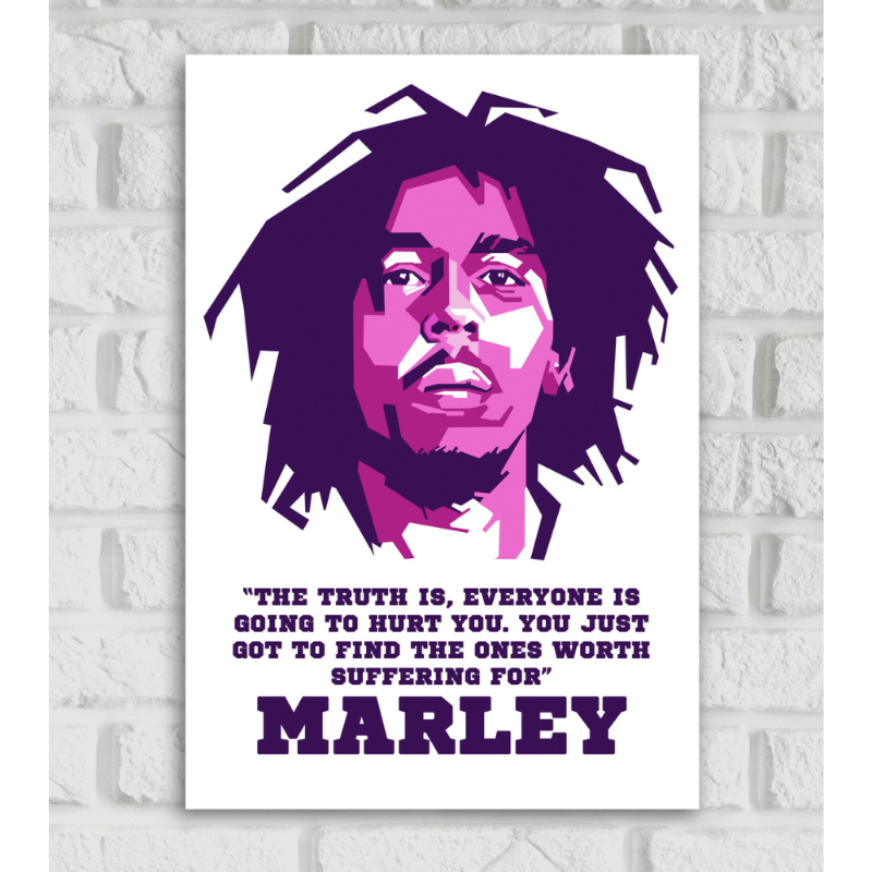 Bob Marley Jamaican Singer-Songwriter & Guitarist Pop Culture Art Music Artist Posters & Framed 