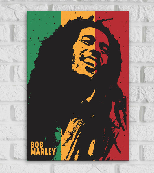Bob Marley Jamaican Singer-Songwriter & Guitarist Pop Culture Art Music Artist Posters & Framed 