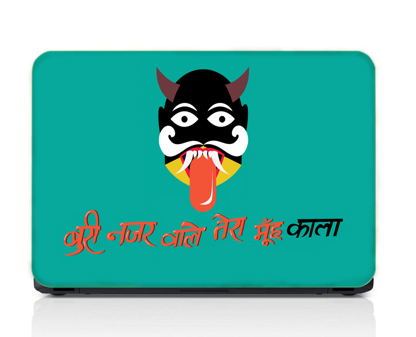 Buri Nazar Wale Laptop Skin Vinyl, No Bubble, Multicolor 11.6"- 15.6" inch Laptop