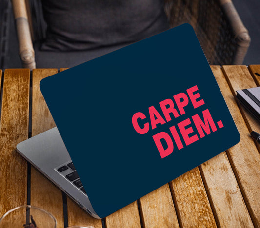 Carpe Diem Laptop Skin Vinyl, No Bubble, Multicolor 11.6"- 15.6" inch Laptop