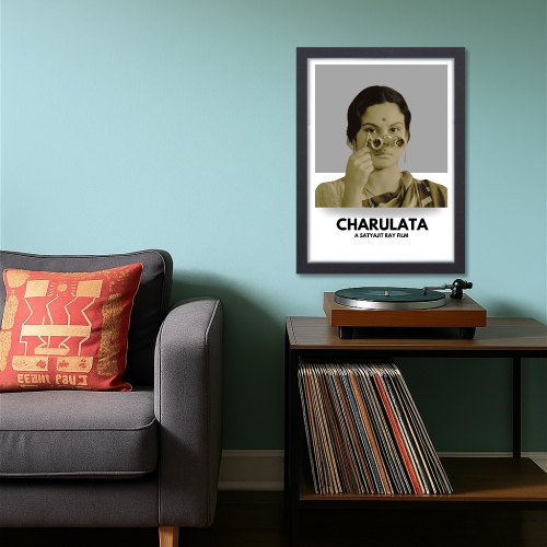 Charulata Movie Poster Frame Satyajit Roy's Movies Framed Posters Bollywood Artwork Canvas Painting Photo Frames For Wall Decor Restraunt Cafe Bedroom Living Room Decoration Home Office, Charulata movie poster, Charulata poster, Charulata original poster, Charulata 1964 poster, detective charulata poster,  charulata film poster, charulata poster satyajit roy, charulata movie wall poster, charulata movie wall frame, charulata movie wall frame design, charulata movie wall images, charulata movie WALL FRAME 
