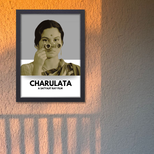 Charulata Movie Poster Frame Satyajit Roy's Movies Framed Posters Bollywood Artwork Canvas Painting Photo Frames For Wall Decor Restraunt Cafe Bedroom Living Room Decoration Home Office, Charulata movie poster, Charulata poster, Charulata original poster, Charulata 1964 poster, detective charulata poster,  charulata film poster, charulata poster satyajit roy, charulata movie wall poster, charulata movie wall frame, charulata movie wall frame design, charulata movie wall images, charulata movie WALL FRAME 