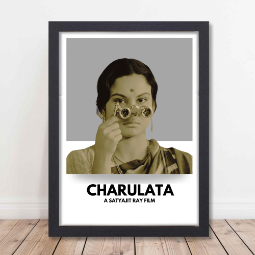 Charulata Movie Poster Frame Satyajit Roy's Movies Framed Posters Bollywood Artwork Canvas Painting Photo Frames For Wall Decor Restraunt Cafe Bedroom Living Room Decoration Home Office, Charulata movie poster, Charulata poster, Charulata original poster, Charulata 1964 poster, detective charulata poster,  charulata film poster, charulata poster satyajit roy, charulata movie wall poster, charulata movie wall frame, charulata movie wall frame design, charulata movie wall images, charulata movie WALL FRAME 
