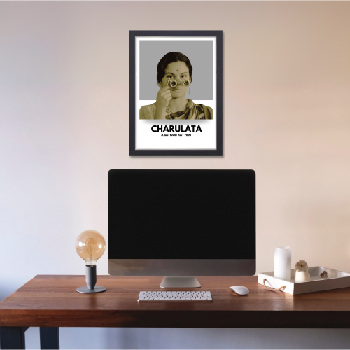 Charulata Movie Poster Frame Satyajit Roy's Movies Framed Posters Bollywood Artwork Canvas Painting Photo Frames For Wall Decor Restraunt Cafe Bedroom Living Room Decoration Home Office, Charulata movie poster, Charulata poster, Charulata original poster, Charulata 1964 poster, detective charulata poster,  charulata film poster, charulata poster satyajit roy, charulata movie wall poster, charulata movie wall frame, charulata movie wall frame design, charulata movie wall images, charulata movie WALL FRAME 