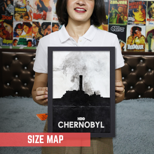 Chernobyl disaster Movie Series Poster Frame Drama Movies Artwork Framed Posters Hollywood Painting Photo Frames for  Wall Decor Home Decoration Living Room Bedroom Office Study Room Cafe Restraunt