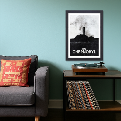 Chernobyl disaster Movie Series Poster Frame Drama Movies Artwork Framed Posters Hollywood Painting Photo Frames for  Wall Decor Home Decoration Living Room Bedroom Office Study Room Cafe Restraunt