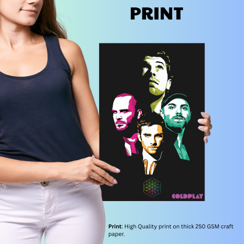 Coldplay Poster Frame Cold Play Singers Art work Canvas Paintings Rock Band Musicians Photo Frames for wall Decor restraunt cafe Restro Hotel Bedroom Livingroom Dining Hall Studio & Office Decoration, coldplay poster for room, coldplay posters, coldplay poster India, coldplay concert poster Ideas, coldplay poster frame,  coldplay poster, coldplay poster size, coldplay poster 2025, coldplay poster hull, singers posters design, posters for wall posters for room decor, posters for bedroom, posters for wall