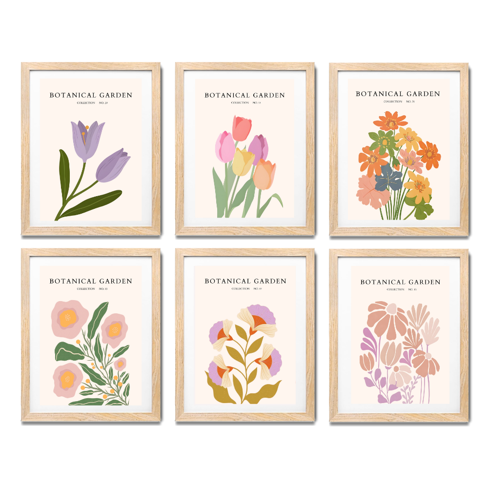 Boho Art Flower Paintings frame Posters Wall art, framed art prints, home decor, office decor, classic art decor, artistic wall decor, interior decoration, ready to hang art Wall art, framed art prints, home decor, office decor, living room wall art