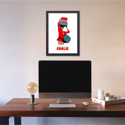 Coolie Movie Poster Frame Actor Amitabh Bachchan Movies Framed Posters Bollywood  Artwork Canvas Painting Photo frames for Wall Decor Bedroom Living Room Decoration Home Office walls Restraunt Cafe, coolie movie poster, coolie movie poster amitabh bachchan, coolie movie poster design, coolie movie poster png, coolie movie poster copy, coolie movie poster framed, coolie poster framed, amitabh bachchan old movie poster, amitabh bachchan all movie poster, amitabh bachchan coolie movie poster, amitabh bachchan 