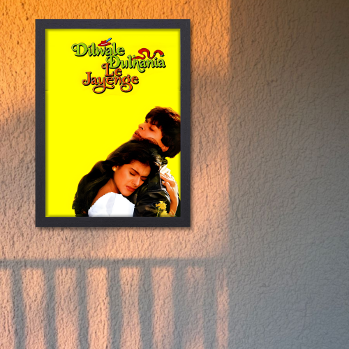 DDLJ Movie Shahrukh Khan Kajol AS SENORITA Movie Frame Poster Bollywood Movies Motivational Quote Actors Singers Quotes Wall Art Decor Photo Frames Posters Canvas Painting For Restraunt Cafe Students Bedroom Living Room Decoration Home Office wall Poster, dilwale dulhania le jayenge poster, dilwale dulhania le jayenge movie poster, dilwale dulhania le jayenge poster hd, dilwale dulhania le jayenge photo, dilwale dulhania le jayenge poster in switzerland, dilwale dulhania le jayenge ka poster, ddlj poster