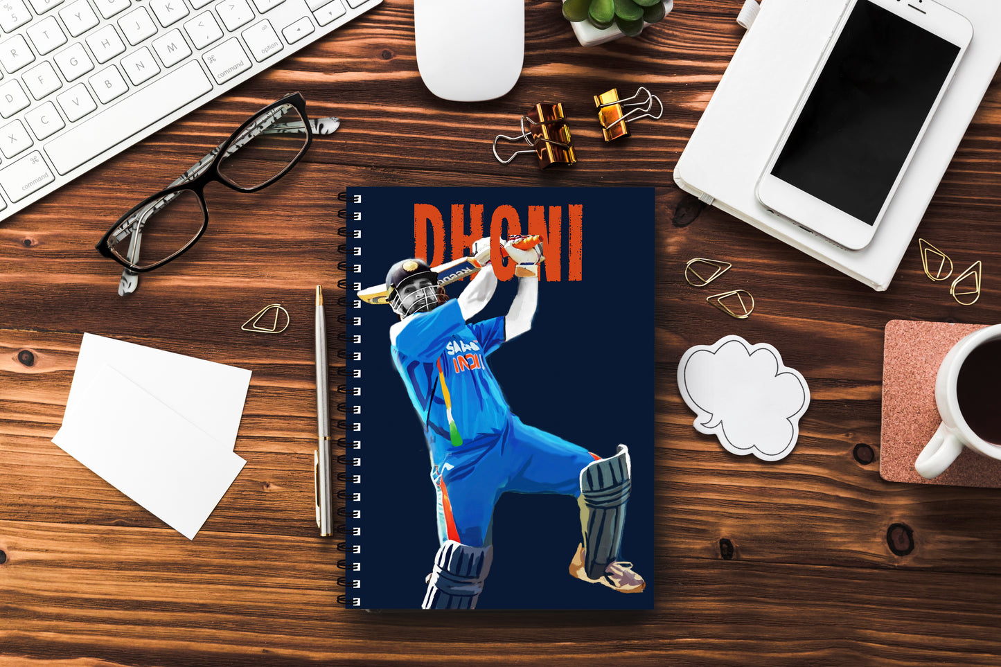 M S Dhoni Printed Notebook