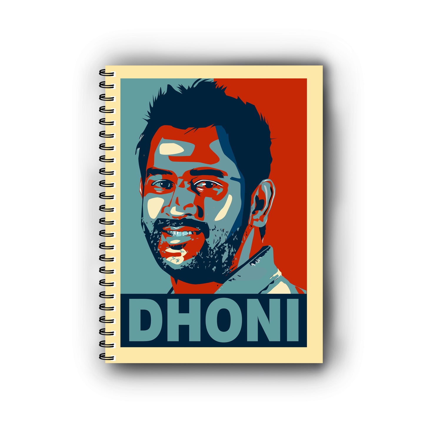 M S Dhoni Printed Notebook