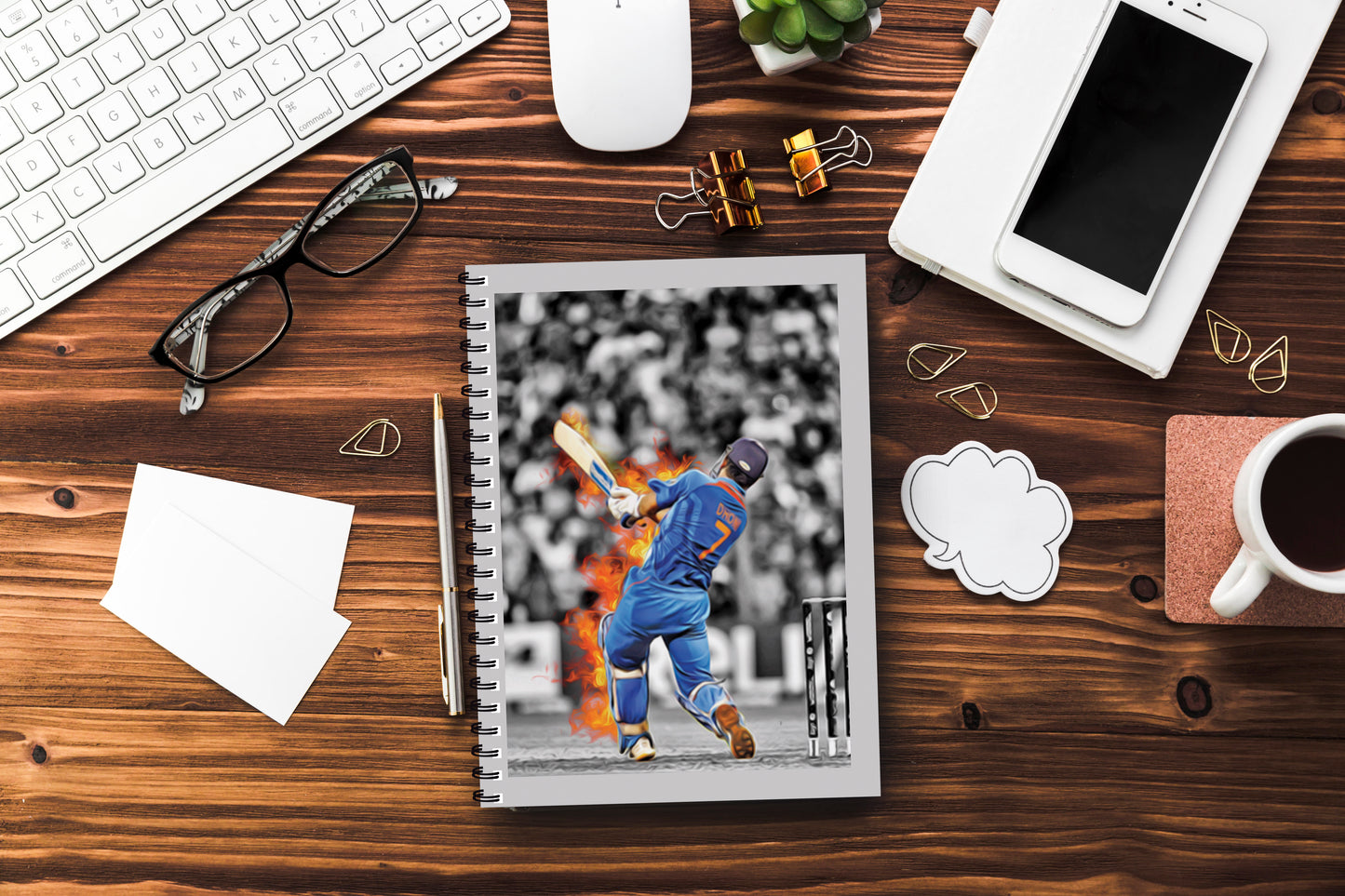 M S Dhoni Printed Notebook