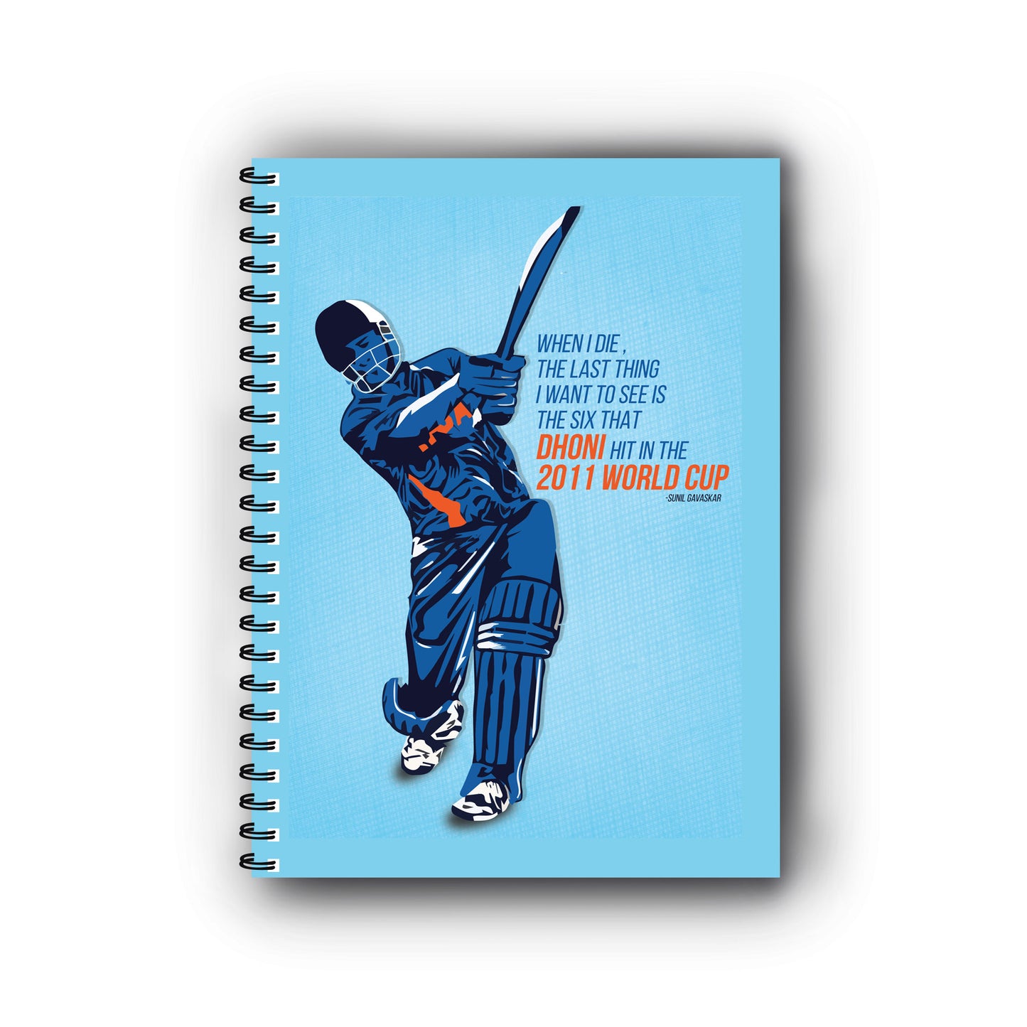 M S Dhoni Printed Notebook