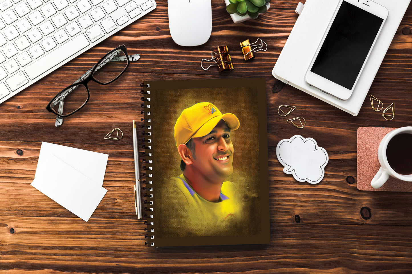 M S Dhoni Printed Notebook