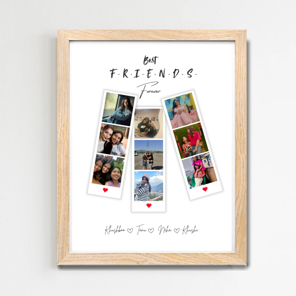 Best Friends Forever Personalized Photo Frame – Add Photos & Names