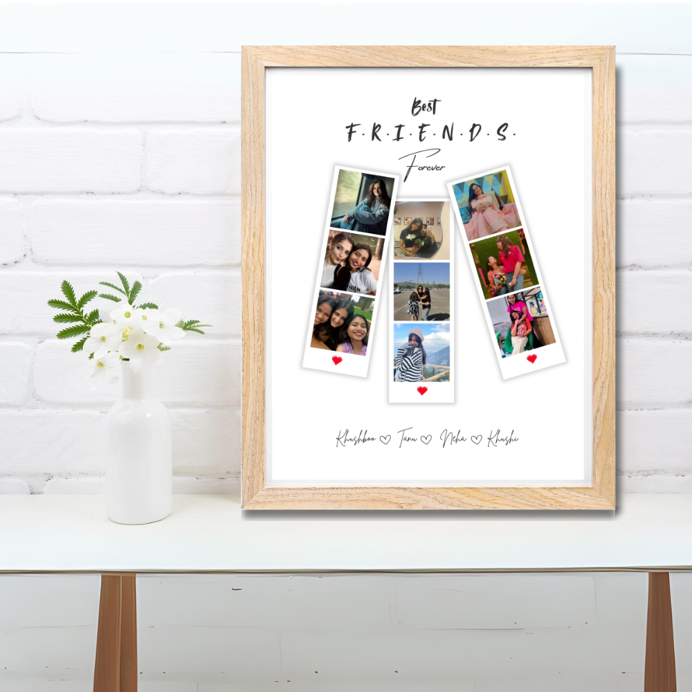 Best Friends Forever Personalized Photo Frame – Add Photos & Names