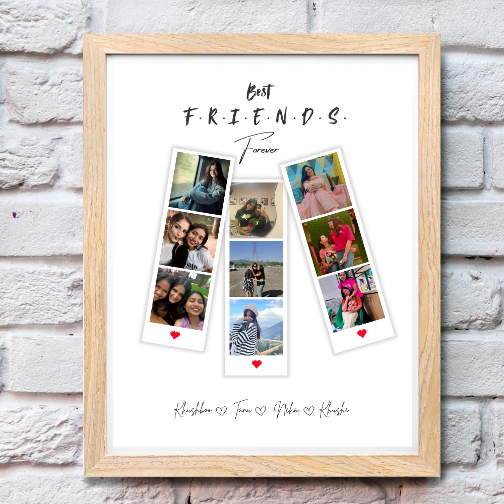 Best Friends Forever Personalized Photo Frame – Add Photos & Names