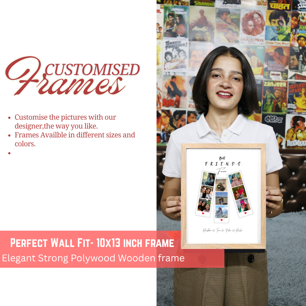 Best Friends Forever Personalized Photo Frame – Add Photos & Names